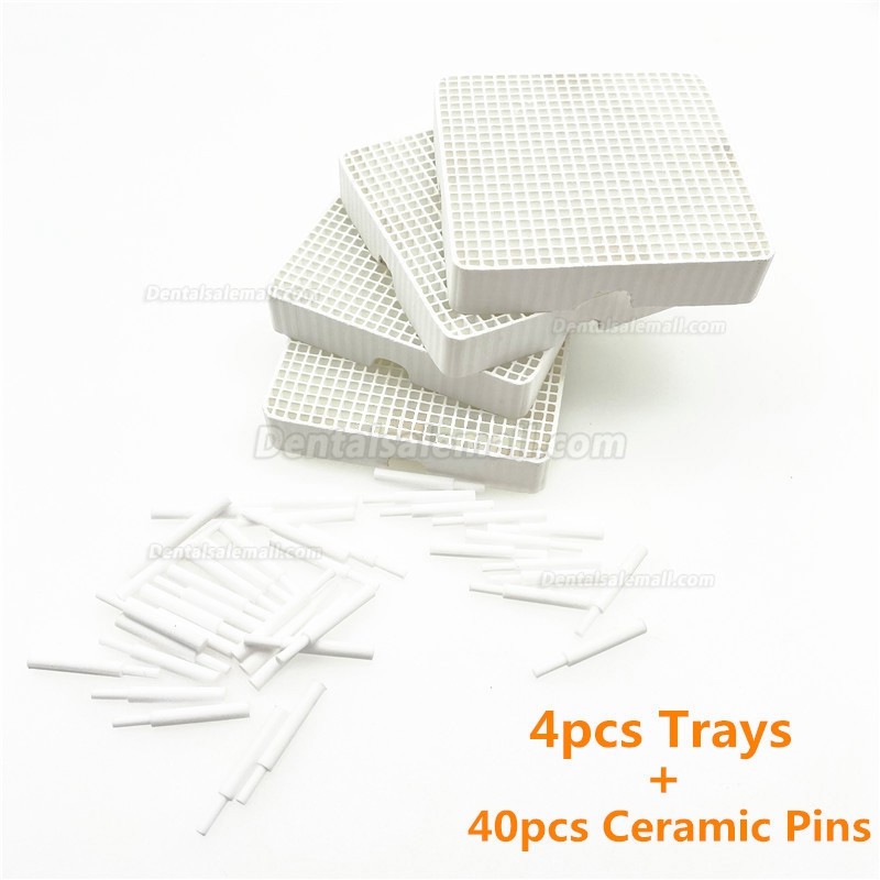 Dental Lab Square/ Round Honeycomb Firing Trays with Metal Pins Pan Rack Circle Plate Holding PFMs for Sintering